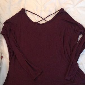 Burgundy VS Pink long sleeve